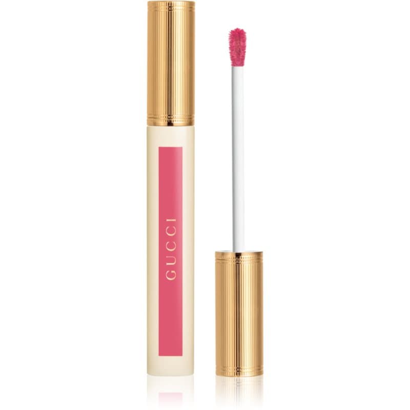 Gucci Glow Oil-In-Water Tint Liquid Lipstick nawilżająca szminka w płynie z połyskiem odcień 415 Clara Pink