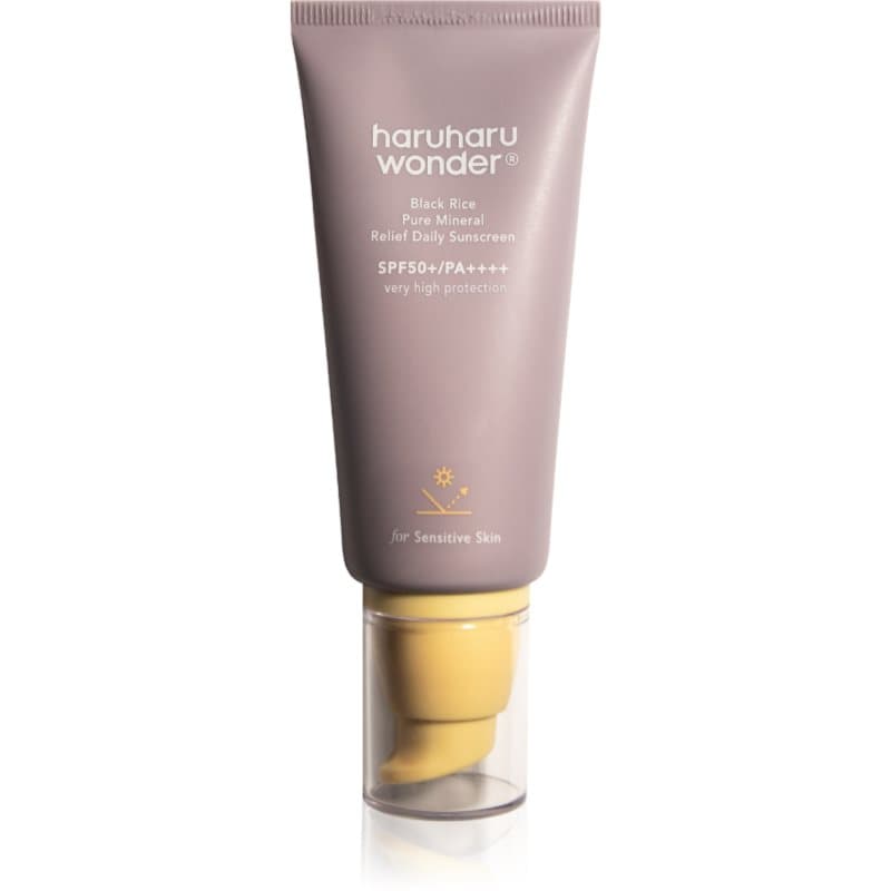 Black Rice Pure Mineral Relief Daily Sunscreen łagodzący mineralny krem ochronny SPF 50+