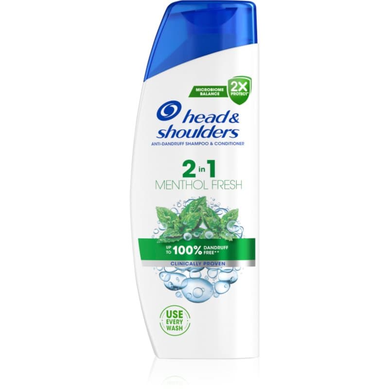 Menthol Fresh 2in1 szampon z odżywką 2w1 przeciw łupieżowi