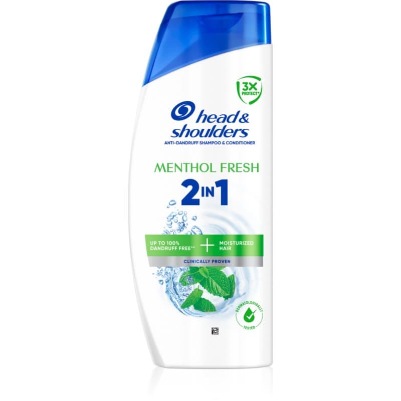 Menthol Fresh 2in1 szampon z odżywką 2w1 przeciw łupieżowi