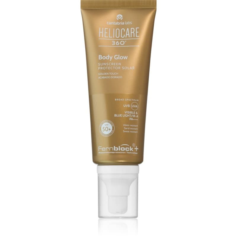 360° Body Glow brokatowy żel do ciała do opalania SPF 50+