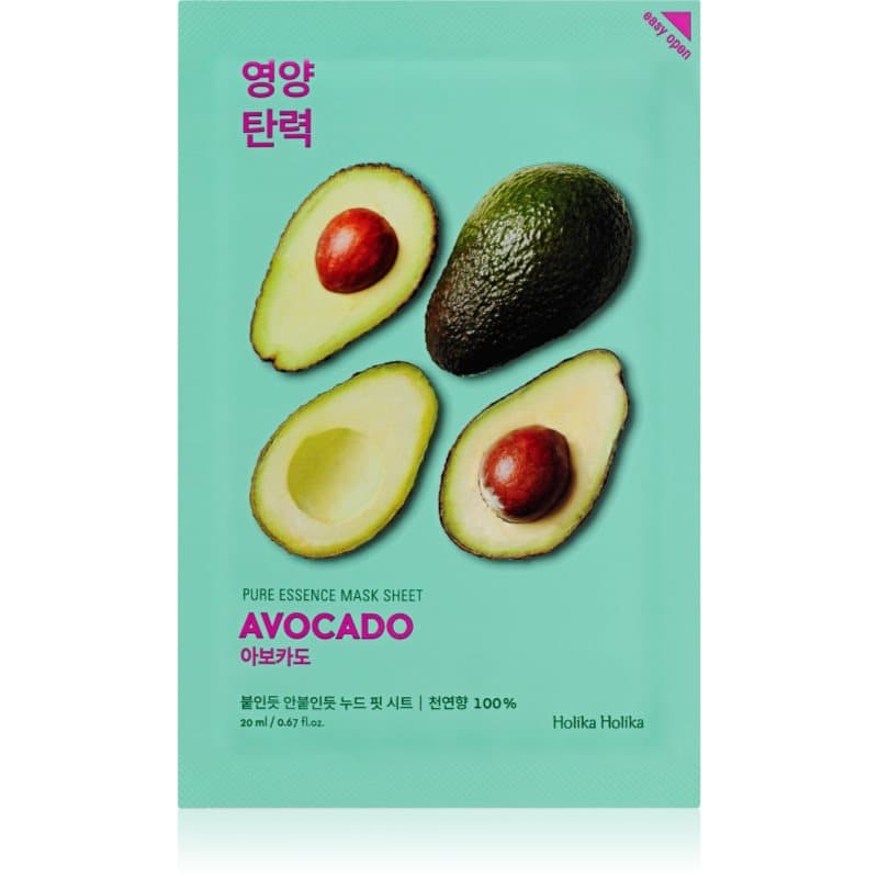 Pure Essence Avocado maska łagodząca w płacie
