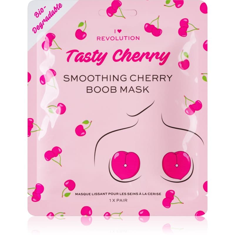Tasty Cherry maska hydrożelowa o intensywnym działaniu do ujędrnienia dekoltu