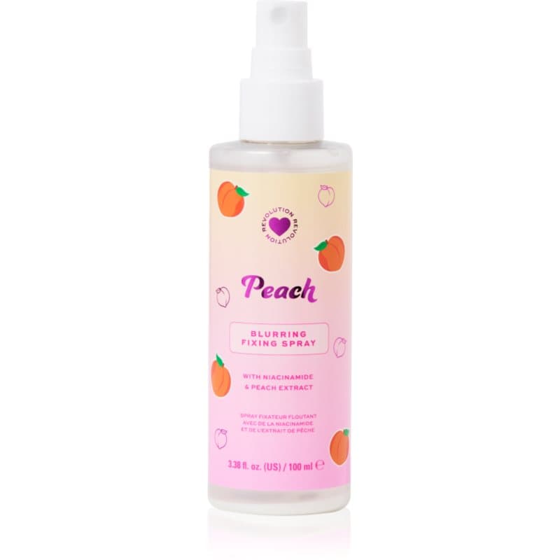 Peach Mattifying Fixing Spray matujący spray utrwalający makijaż odcień Peach
