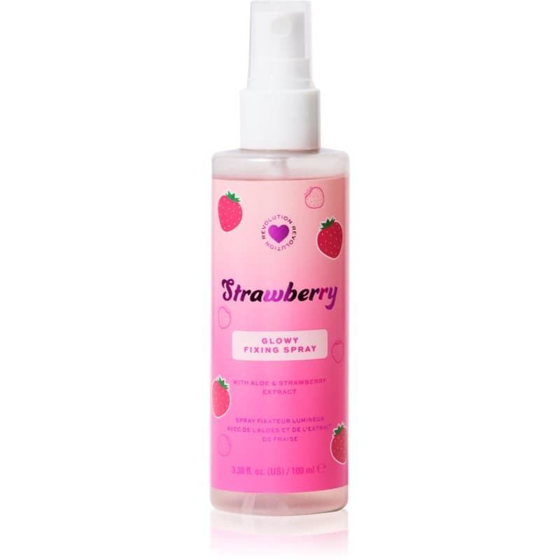 Strawberry Glow Fixing Spray rozświetlający spray utrwalający odcień Strawberry
