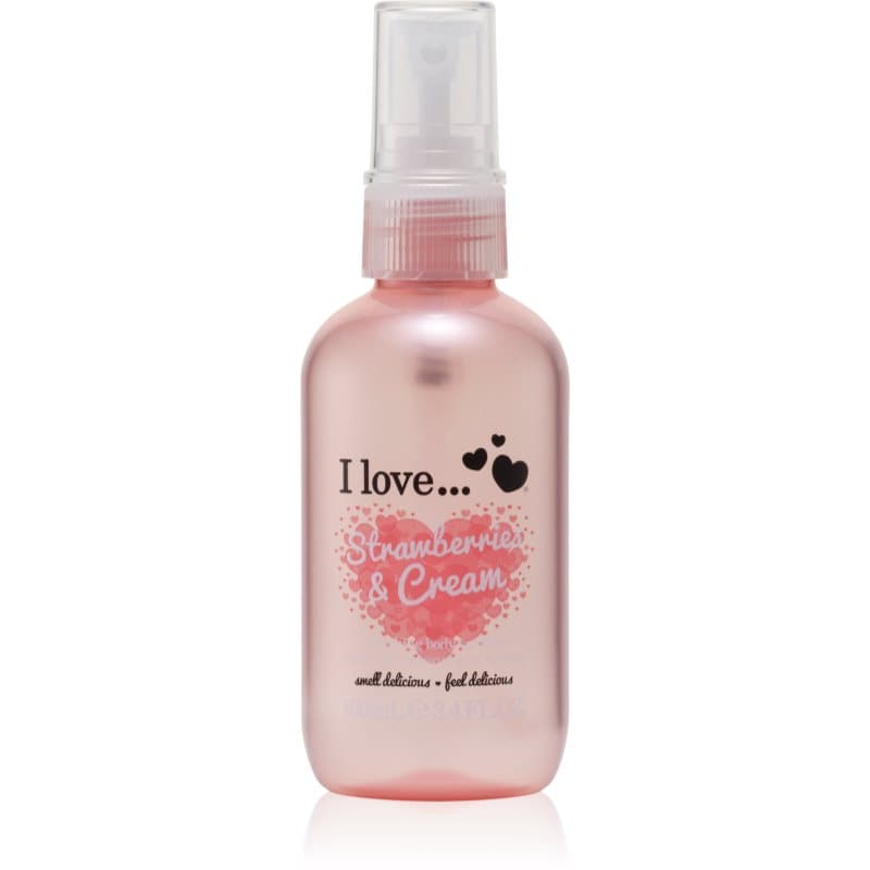 I Love Strawberries & Cream odświeżający spray do ciała dla kobiet