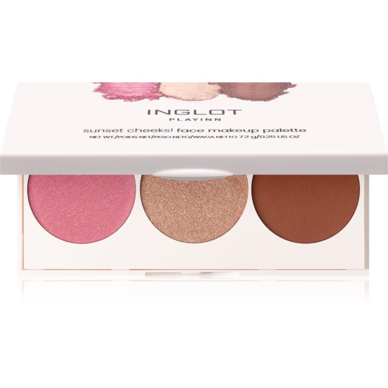 Face Palette rozświetlacz, bronzer i róż odcień GLOWOW