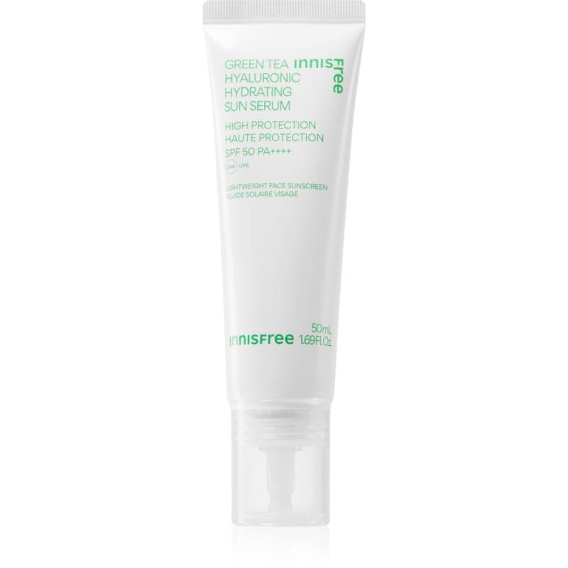 Green Tea Hyaluronic Sun Serum nawilżający fluid ochronny o działaniu uspokajającym SPF 50+