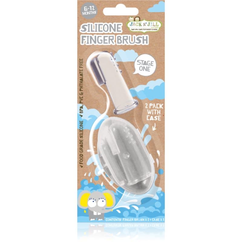 Silicone szczoteczka do zębów na palec soft 6 - 18 miesięcy