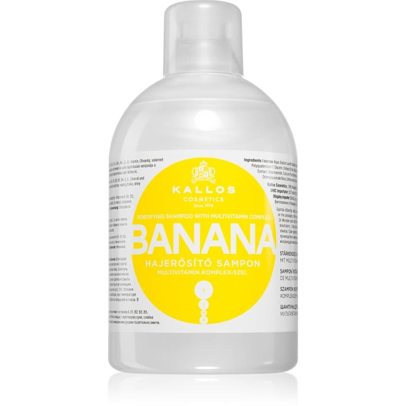 KJMN Professional Banana szampon wzmacniający z kompleksem multiwitaminowym