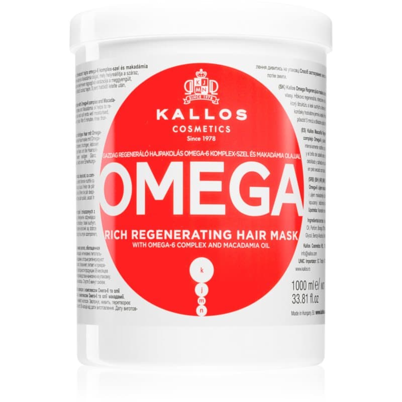 KJMN Professional Omega odżywcza maska do włosów z kompleksem omega-6 i olejkiem makadamia