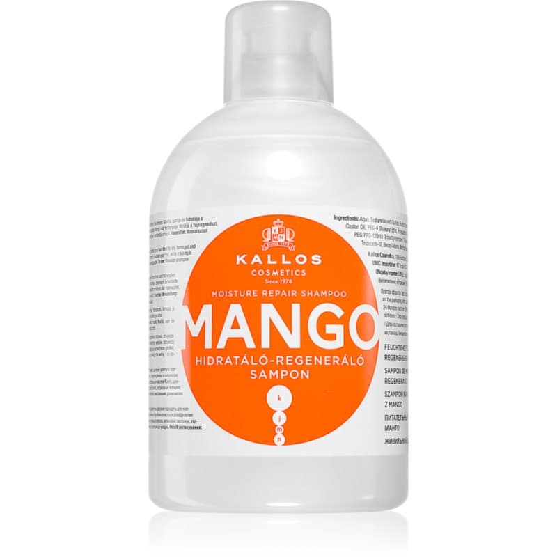 KJMN Professional Mango szampon nawilżający do włosów suchych, zniszczonych i po zabiegach chemicznych