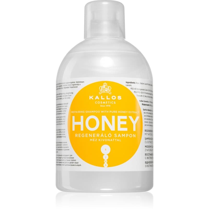KJMN Professional Honey szampon nawilżająco-rewitalizujący do włosów suchych i zniszczonych