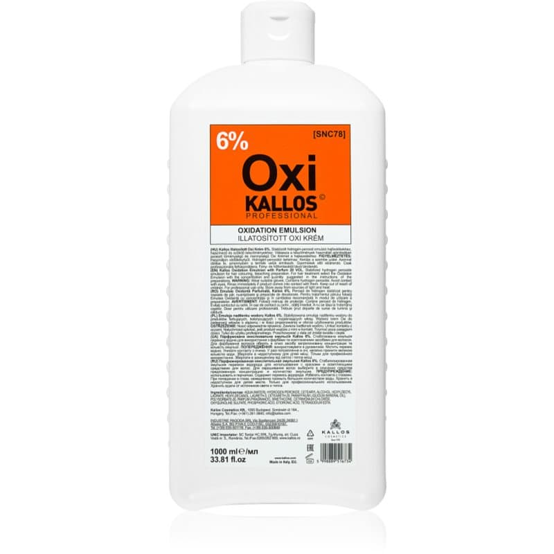 Kallos Classic Oxi utleniacz w kremie 6%. do profesjonalnego użytku