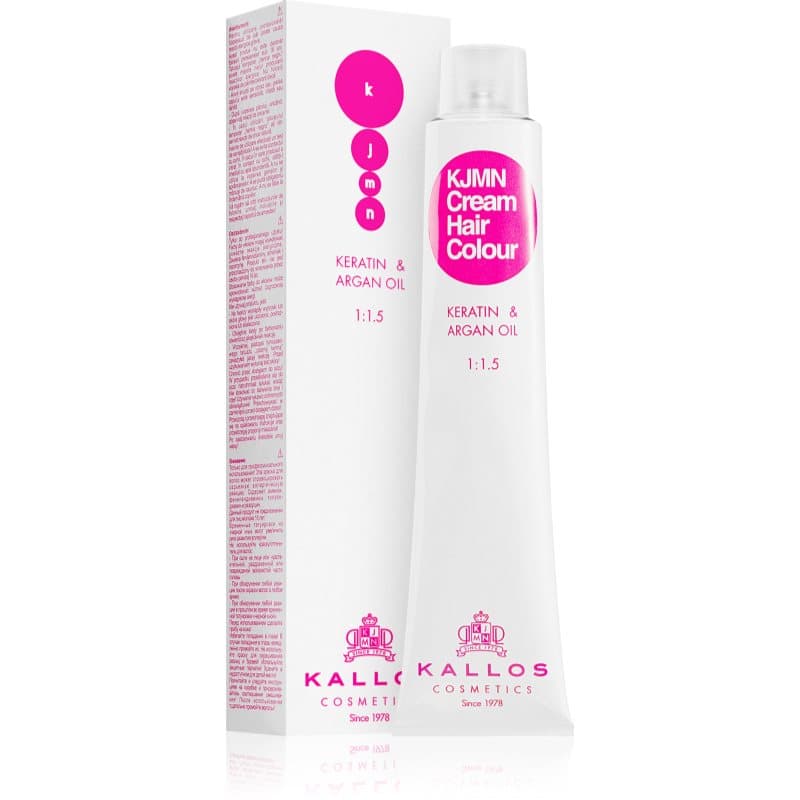 KJMN Professional Cream Hair Colour Keratin & Argan Oil farba do włosów z keratyną i olejkiem arganowym odcień 10.0 Platinum Blond