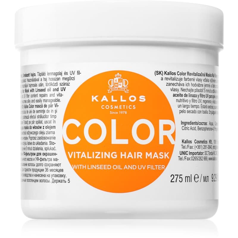 KJMN Professional Color maseczka do włosów farbowanych miks kolorów