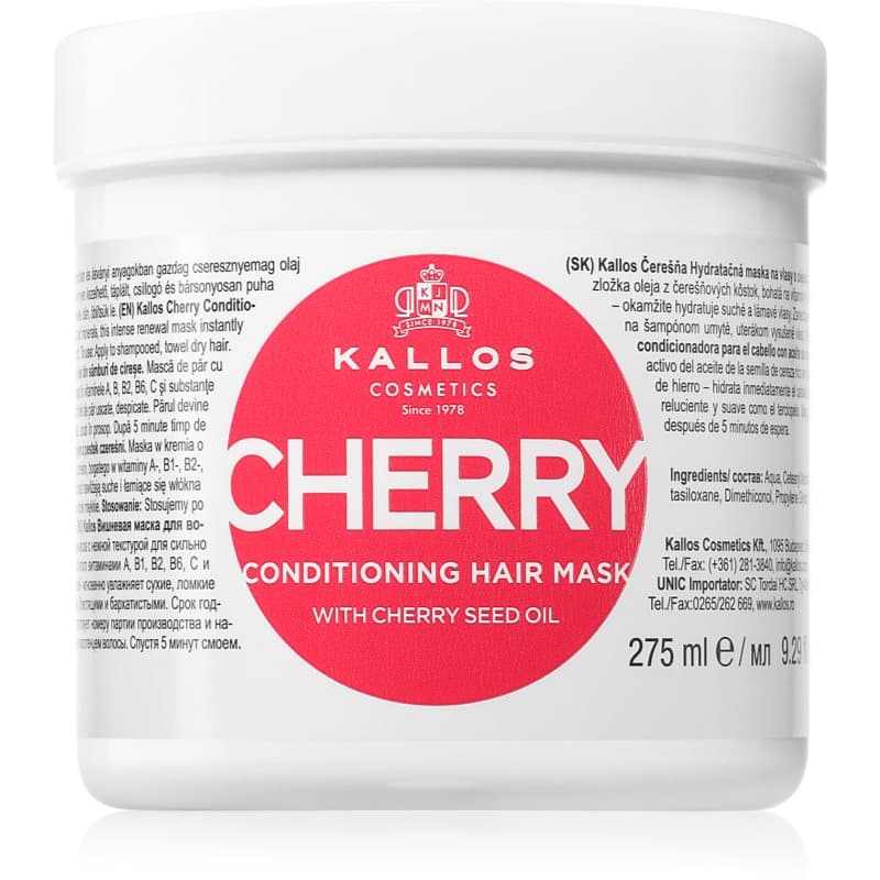 KJMN Professional Cherry maseczka nawilżająca do włosów zniszczonych