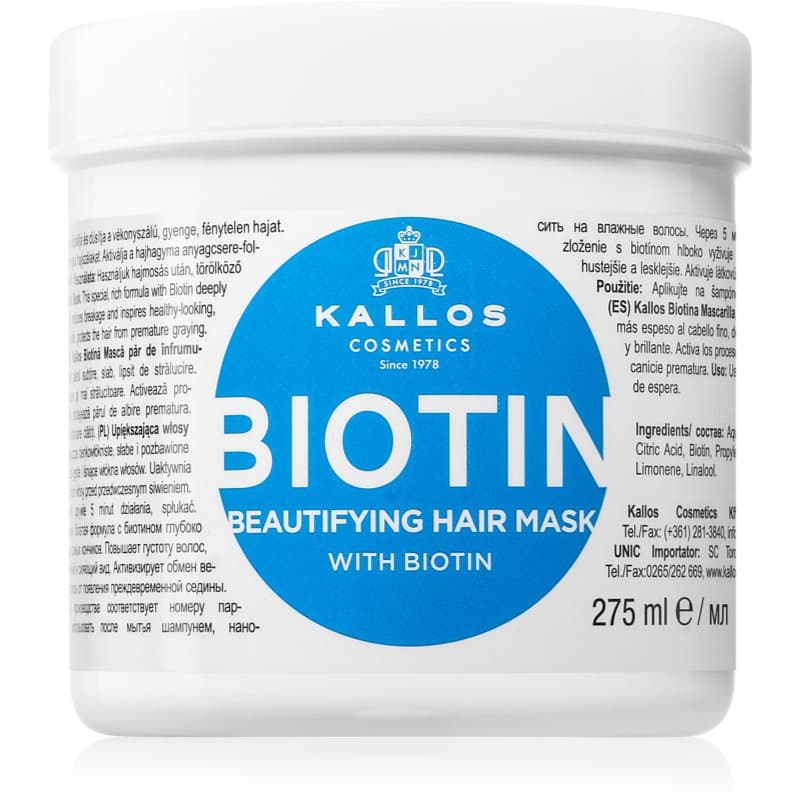 KJMN Professional Biotin maska do cienkich, słabych i łamliwych włosów