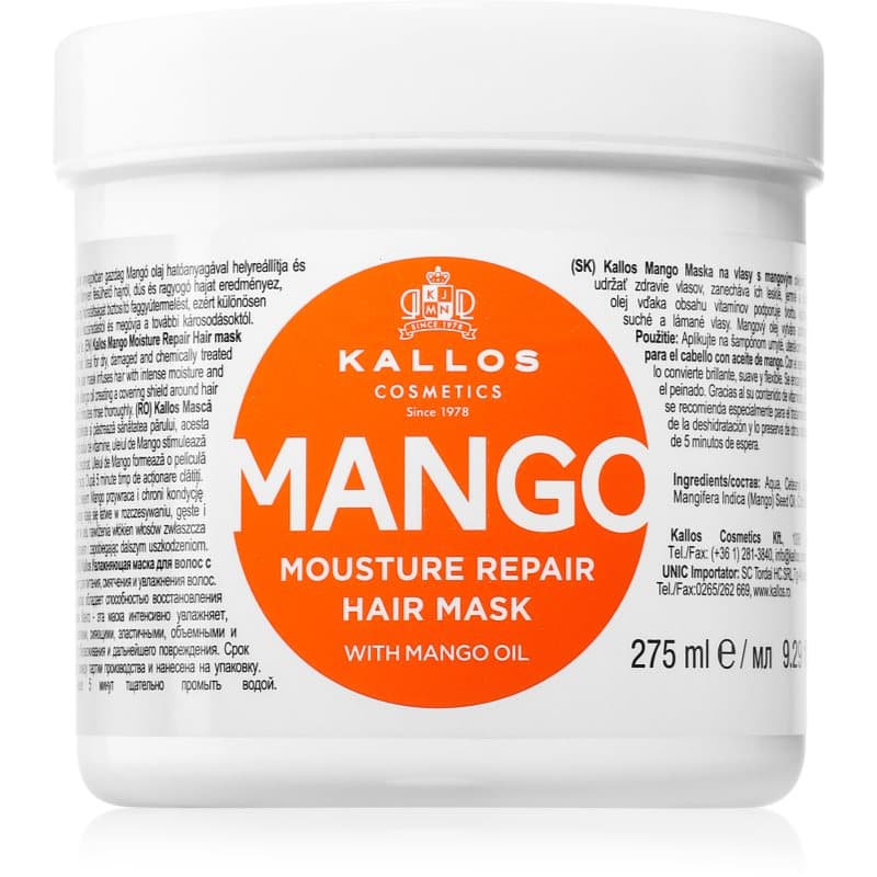 KJMN Professional Mango maseczka wzmacniająca z olejkiem z mango