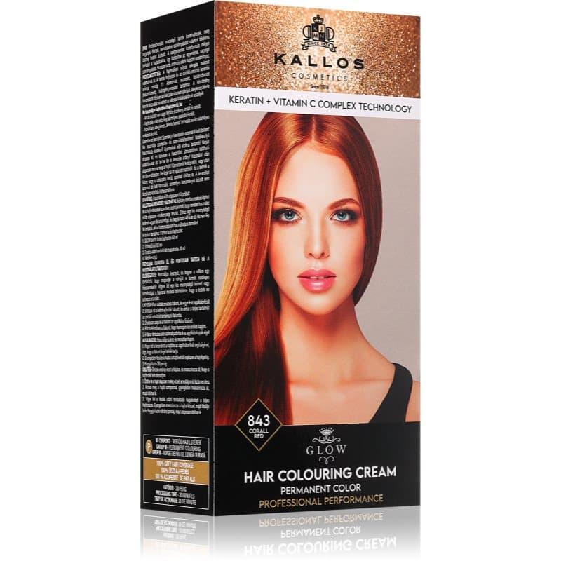 Glow Lasting Cream Colour trwała farba do włosów odcień Corall Red