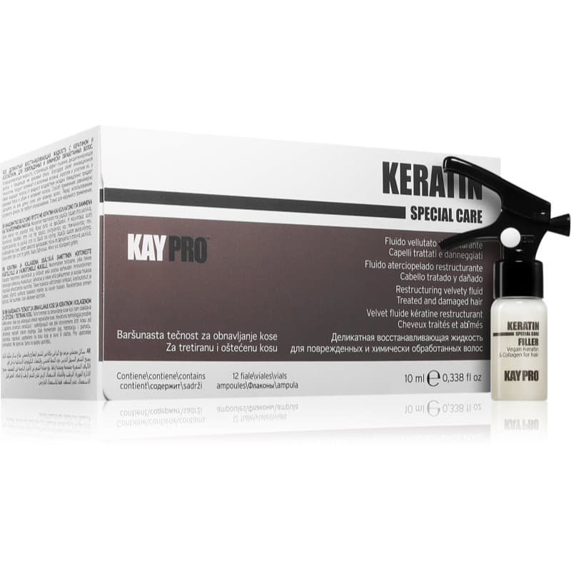 Keratin Filler fluid do włosów zniszczonych do profesjonalnego użytku