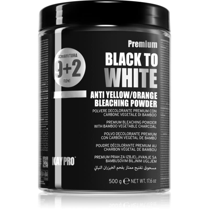 Black To White Anti Yellow/Orange Bleaching Powder puder rozświetlający do włosów do profesjonalnego użytku