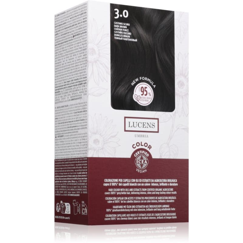 Lucens Umbria farba do włosów odcień 3.0 Castano scuro