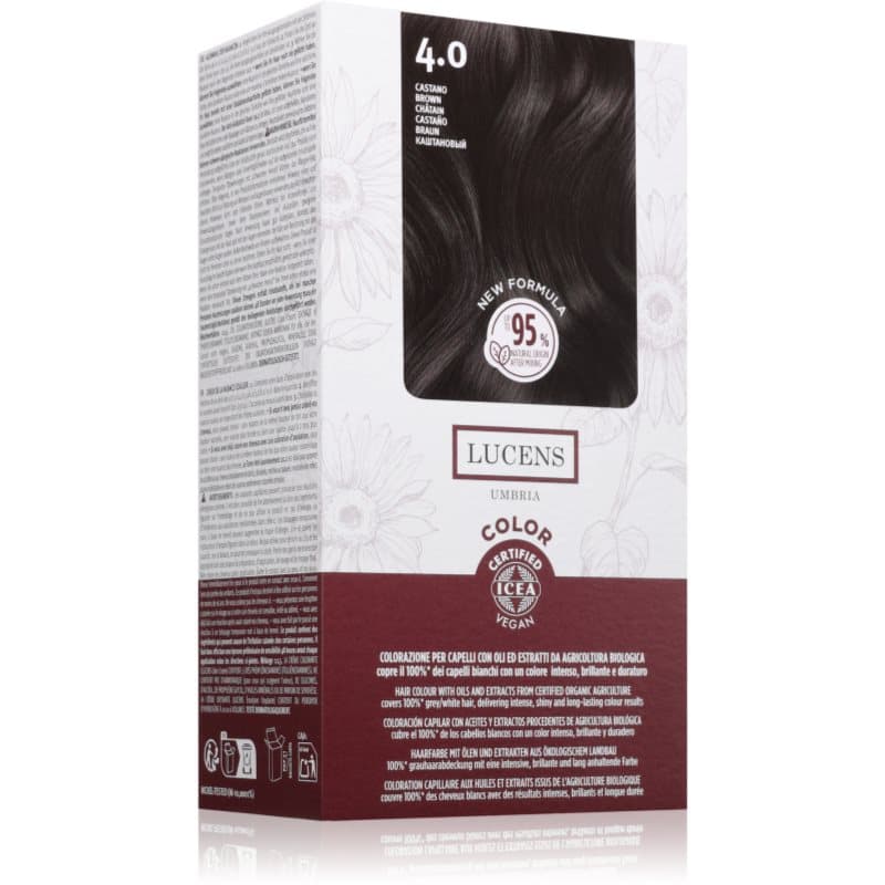 Lucens Umbria farba do włosów odcień 4.0 Castano