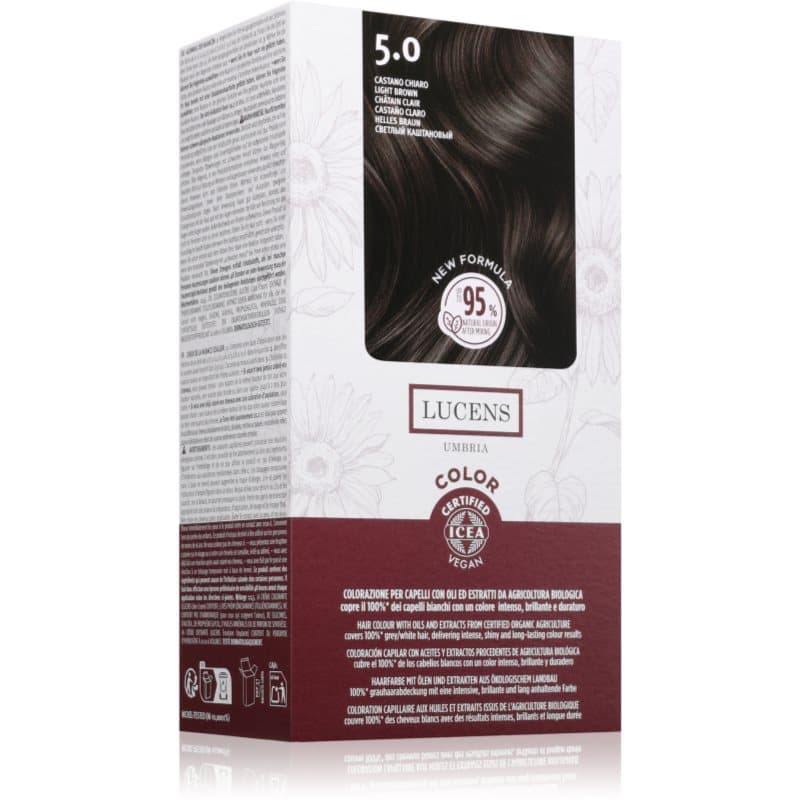 Lucens Umbria farba do włosów odcień 5.0 Castano Chiaro