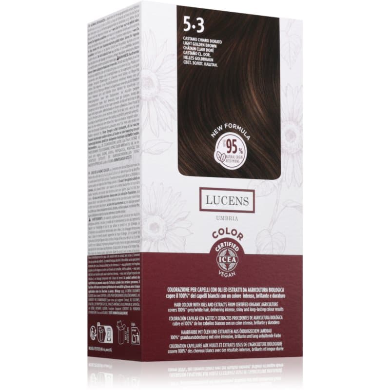 Lucens Umbria farba do włosów odcień 5.3 Castano Chiaro Dorato