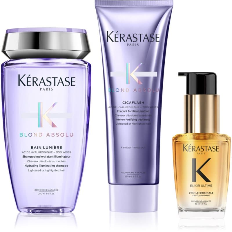 Blond Absolu + Elixir Ultime wygodne opakowanie do włosów blond