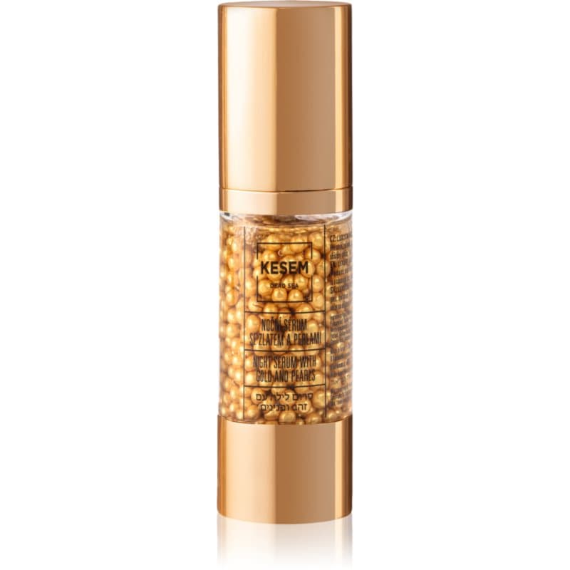 Night Serum with Gold and Pearls serum na noc ze złotem i perłami