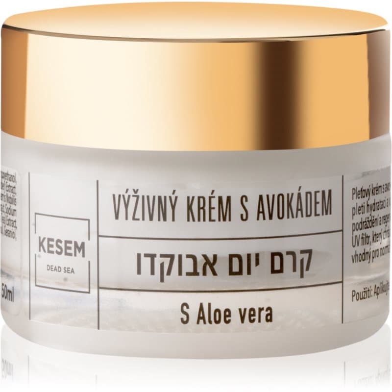 Nourishing Cream with Avocado and Aloe Vera odżywczy krem do twarzy z awokado i aloesem