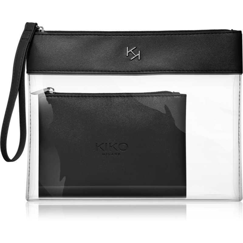 Transparent Beauty Case przezroczysta kosmetyczka z futerałem 001 Black