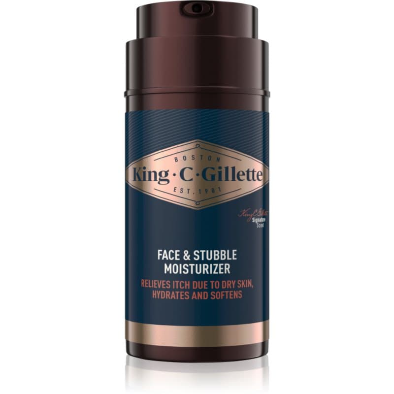 King C. Face & Stubble Moisturizer nawilżający krem do twarzy i brody dla mężczyzn