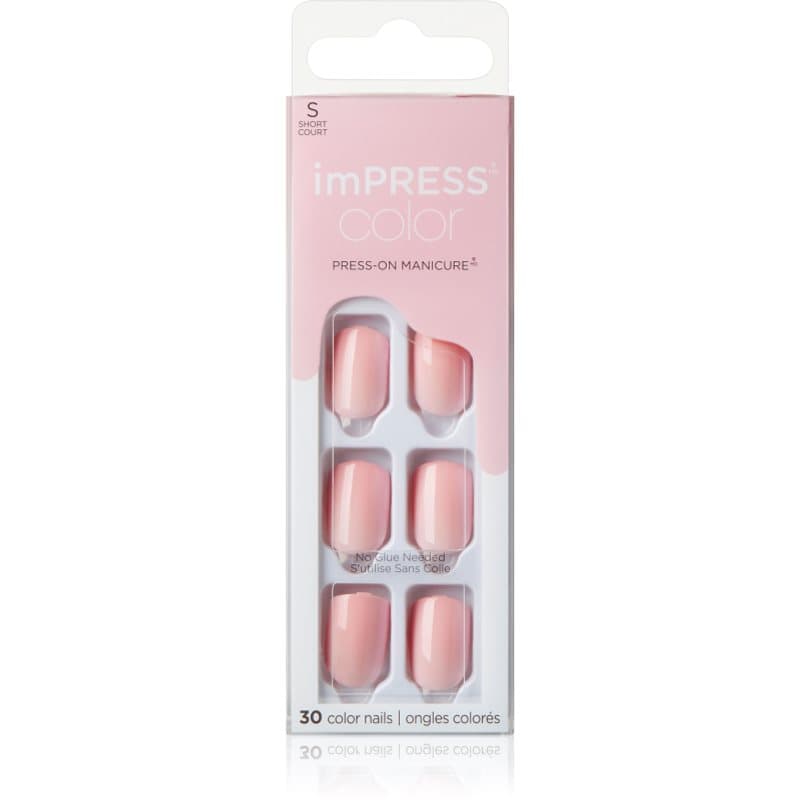 imPRESS Color Short sztuczne paznokcie samoprzylepne Pick Me Pink