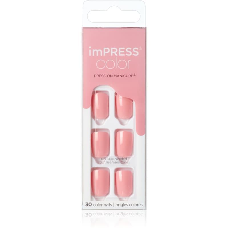 imPRESS Color Short sztuczne paznokcie Pretty Pink
