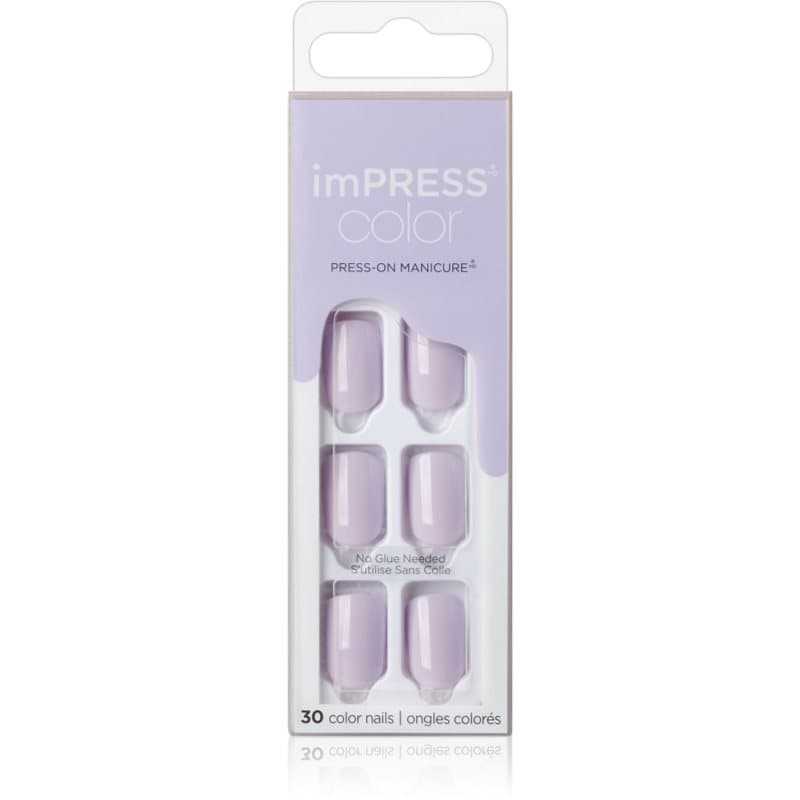 imPRESS Color Short sztuczne paznokcie samoprzylepne Picture Purplect