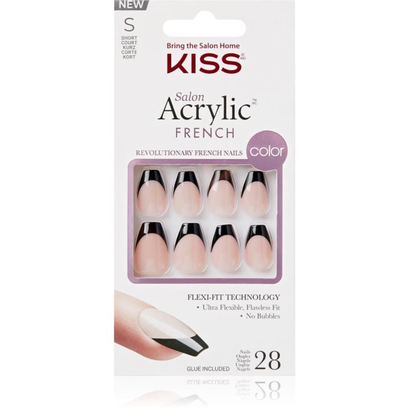 Acrylic French Color sztuczne paznokcie Flame