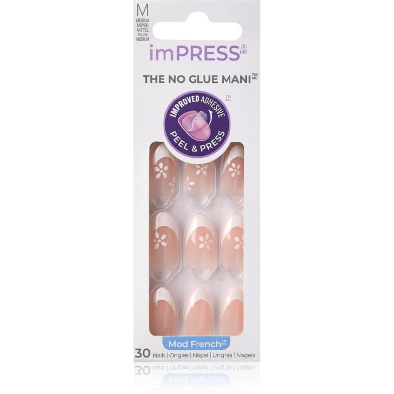 imPRESS The No Glue Mani sztuczne paznokcie samoprzylepne Fearless