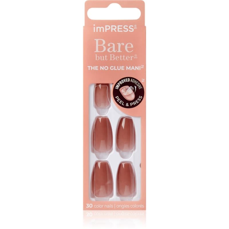 imPRESS Bare but Better sztuczne paznokcie samoprzylepne Flare