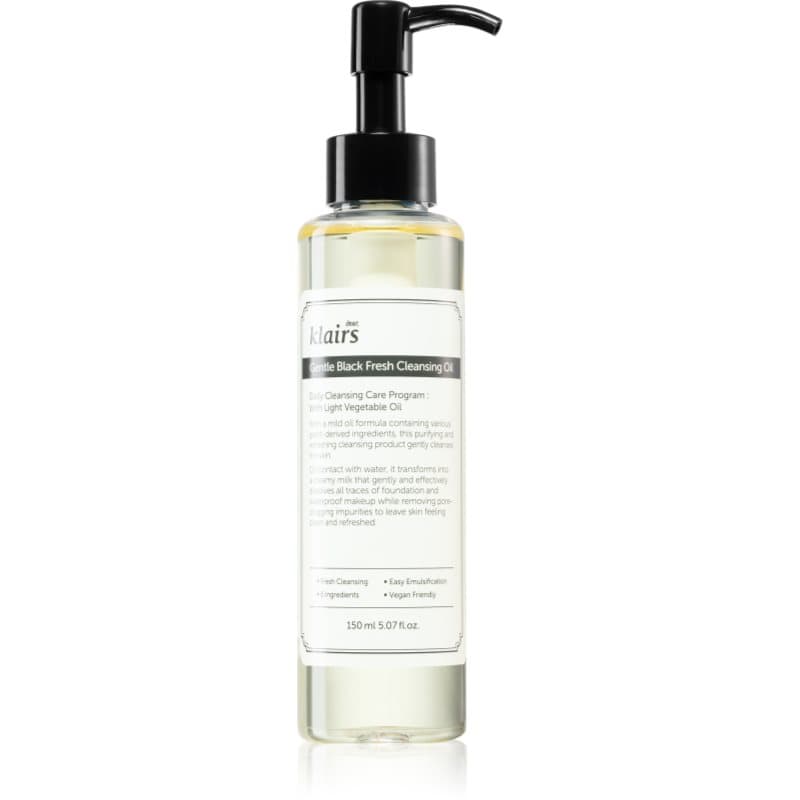Gentle Black Fresh Cleansing Oil delikatny olejek oczyszczający do skóry tłustej