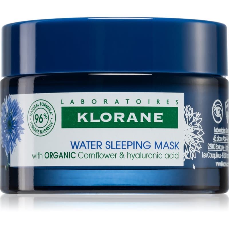 Cornflower Organic maseczka na noc z kwasem hialuronowym