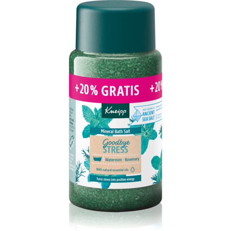 Goodbye Stress sól do kąpieli Watermint & Rosemary