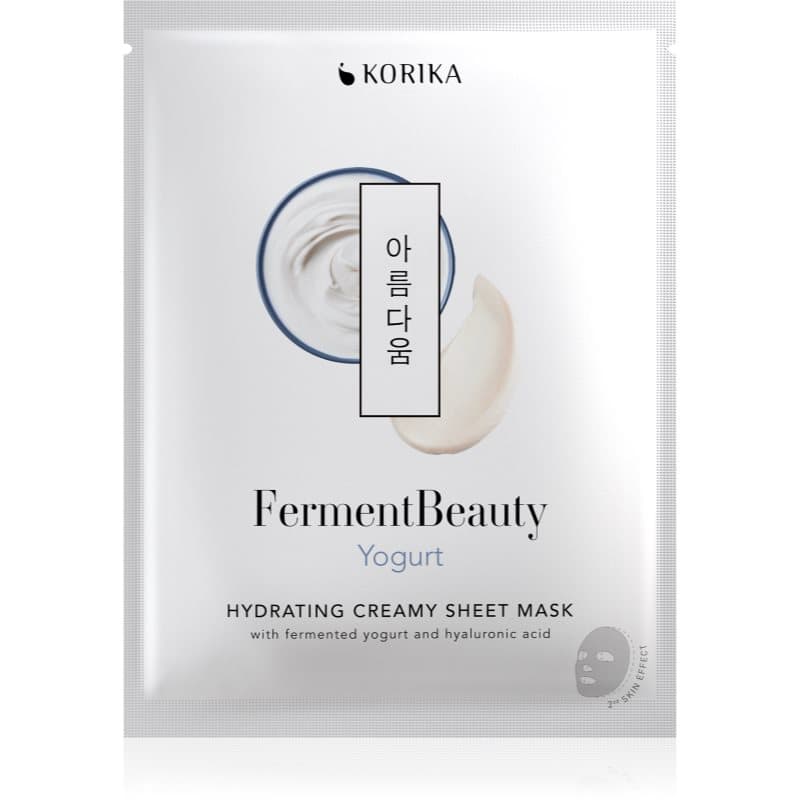 FermentBeauty Hydrating Face Sheet Mask with Fermented Yogurt and Hyaluronic Acid maska nawilżająca w płacie ze sfermentowanym jogurtem i kwase