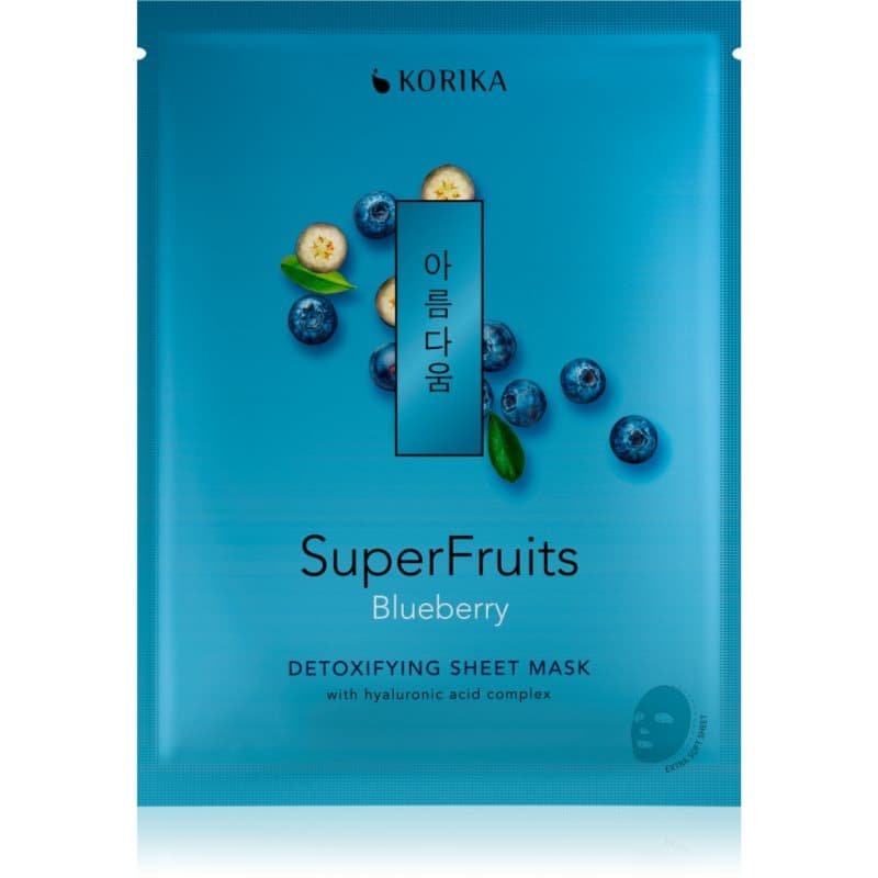 SuperFruits Blueberry - Detoxifying Sheet Mask detoksująca maska płócienna Blueberry