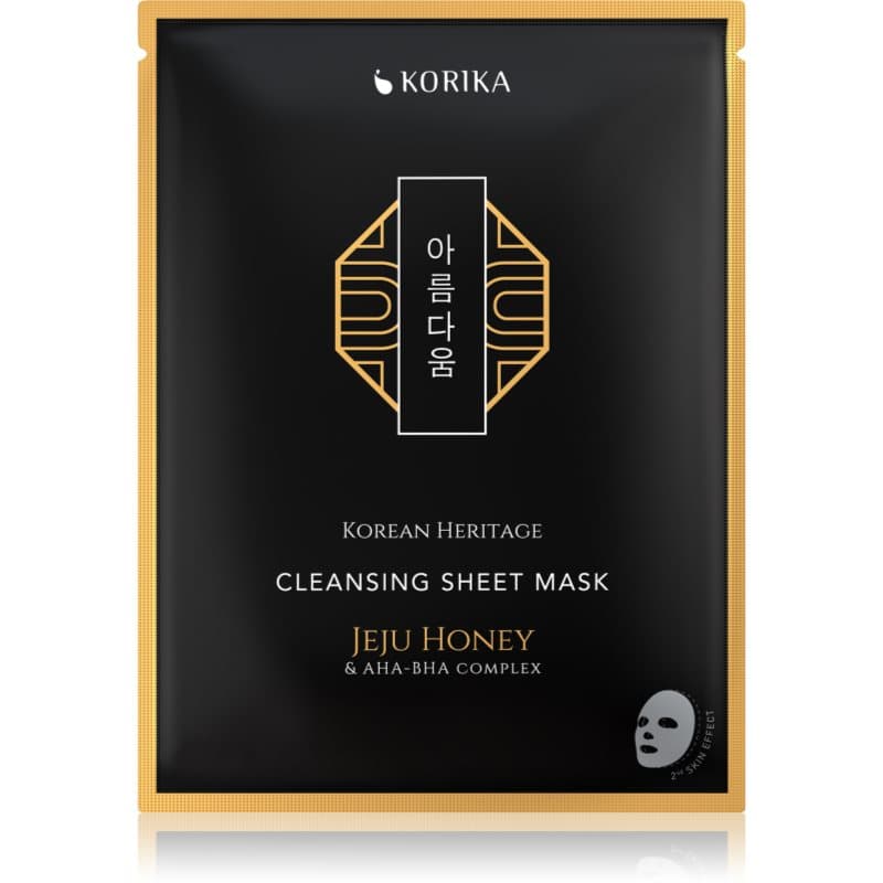Korean Heritage Jeju Honey & AHA-BHA Complex Cleansing Sheet Mask maska w płachcie z efektem oczyszczającym
