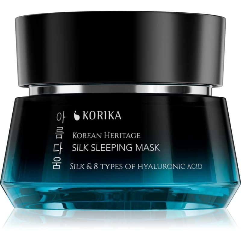 Korean Heritage Silk & 8 Types of Hyaluronic Acid Silk Sleeping Mask maseczka do twarzy nawilżająco-odżywcza na noc