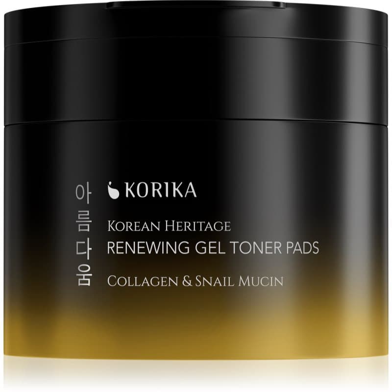 Korean Heritage Collagen & Snail Mucin Renewing Gel Toner Pads odnawiające żelowe płatki tonizujące