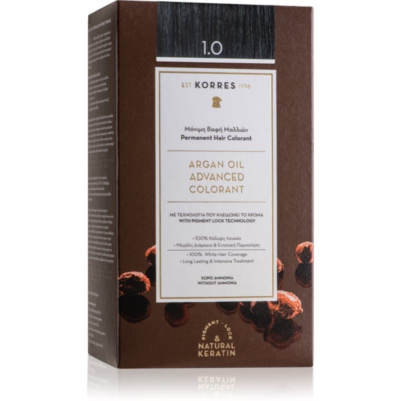 Argan Oil trwała farba do włosów z olejkiem arganowym odcień 1.0 Black